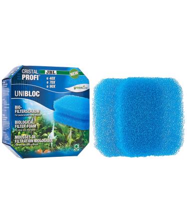 JBL Unibloc 6016100 Bio filter foam Use for aquarium filter CristalProfi e 40x E 70X E 90X 2-pack for Cristalprofi E4/7/900/1-2