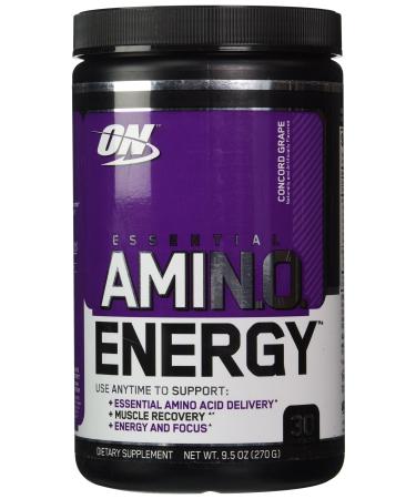 Optimum Nutrition Essential Amino Energy Concord Grape - 30 Servings 9.5 oz