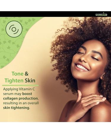 GreenIVe Vitamin C Serum | Tri-Lifting Serum with Hyaluronic Acid & Vegetable Collagen | Anti-Aging Skincare - Buy Online on GoSupps.com