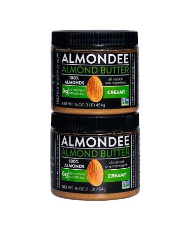 Almondee California Almond Butter - 16oz Jar | Smooth & Creamy Almond Spread - Buy Online on GoSupps.com