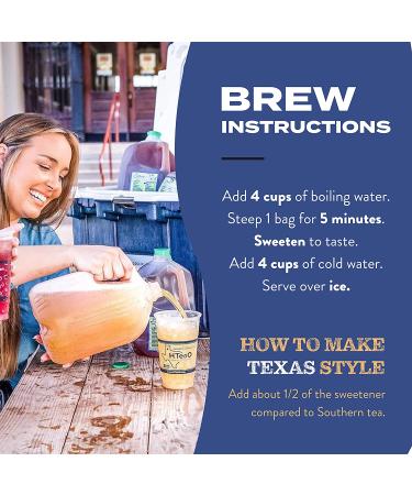 Homemade Georgia Peach Black Iced Tea Sachets - 4 Gallons, Pack of 8 Sachet Bags - Buy Online on GoSupps.com