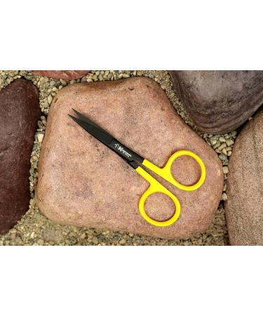 Fly Tying Hair Scissors 4.5 Inch Yellow - Straight - Buy Online on GoSupps.com