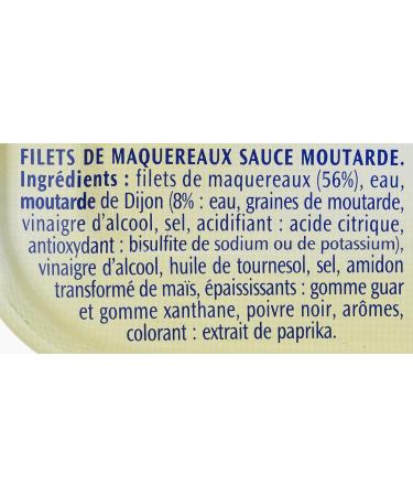 Mackerel Saupiquet with Mustard 169g - Buy Online on GoSupps.com