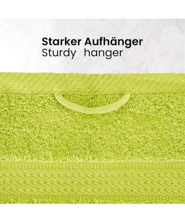 8-Piece Apple Green Towel Set - Soft & Absorbent - 50x100 cm - Perfect for International Shipping - Buy Online on GoSupps.com