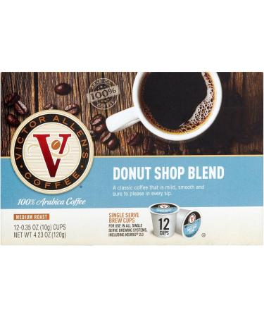Victor Allen's Coffee Medium Roast Donut Shop Blend 0.35 Ounce 12 Count - Buy Online on GoSupps.com