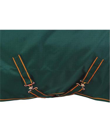Marengos by Bucas 1200d Irish Turnout Blanket | Waterproof Rain & Transition Ceiling | Green/Orange 125cm (No Filling) - Buy Online on GoSupps.com
