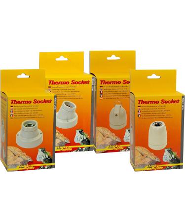 Buy Lucky Reptile Thermo Socket E27 - Porcelain Angled Lamp with Power Cable & Mounting Kit | Up to 150W - Ideal Terrarium Accessory - Buy Online on GoSupps.com