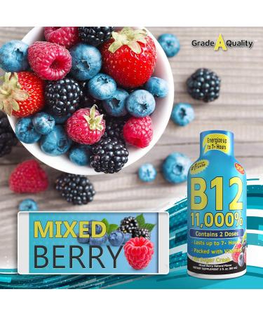 Vitamin Energy Shots - Mixed Berry Flavor | 48 Count | Boost Energy for 7+ Hours - Buy Online on GoSupps.com