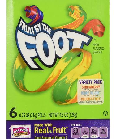 Fruit By the Foot Variety Pack - Strawberry/Berry Tie Dye - 6-Count Rolls (Pack of 2) - Buy Online on GoSupps.com