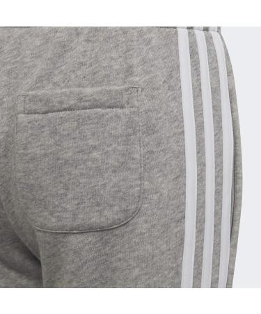 Buy adidas Unisex Kids Pants - Essential 3-Stripes Joggers in Medium Grey Heather/White | International Shipping Available - Buy Online on GoSupps.com
