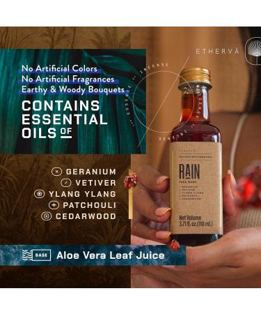 RAIN Face Wash for Men & Women | Floral Woody Scent | Nourishing Aloe Vera & Essential Oils | Vegan Sulfate & Paraben Free | 3.71 Fl Oz Glass Bottle - Buy Online on GoSupps.com