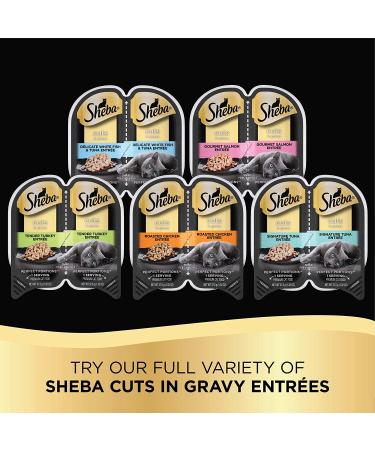 Sheba Perfect Portions Cuts in Gravy Wet Cat Food Variety Pack - Chicken and Turkey - 2.6 oz (12 Pack) - Buy Online on GoSupps.com
