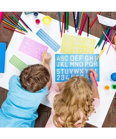 Mr. Pen Alphabet Letter Stencils - Pack of 5 | Letters and Numbers Templates - Buy Online on GoSupps.com