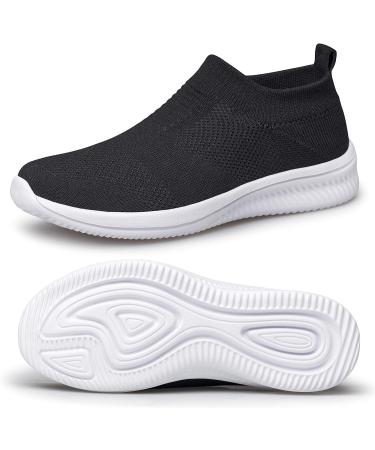 Vibdiv Women s Sneakers - Lightweight Comfortable Casual Office Flat Shoes - Black & White 43 EU - Buy Online on GoSupps.com