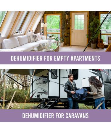 MY TO Wardrobe Dehumidifier Hanging Bags - 8 x 190g Lavender Scented Damp Absorber for Home, Kitchen, Window, and Caravan - Buy Online on GoSupps.com
