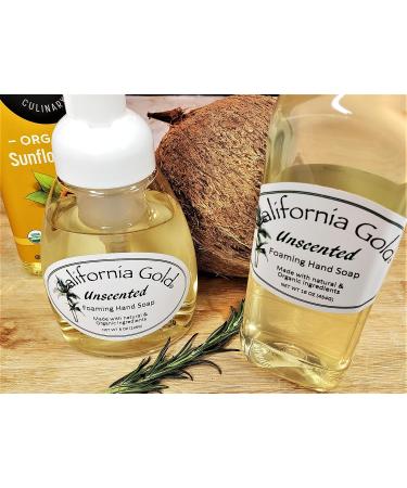 California Gold Artisan Unscented Foaming Hand Soap - 8oz Bottle | Premium International Shipping - Buy Online on GoSupps.com
