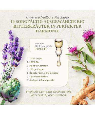 Maison Naturelle Organic Drops (100ml) | Hildegard von Bingen Bitter Herbs Concentrate - Natural Wellness Solution - Buy Online on GoSupps.com