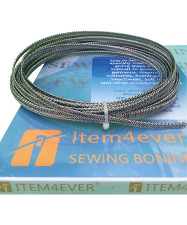 Spiral Metal Boning - 10 Yards, 1/4 Inch with 24 Tips - Flexible and Durable for Corsets and Clothing Projects - Buy Online on GoSupps.com