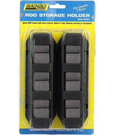 Seachoice 3-Rod Black ABS Plastic Storage Holder - Convenient Organization for Fishing Gear - Buy Online on GoSupps.com