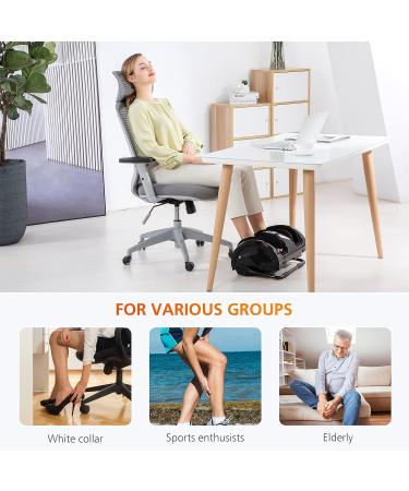Snailax Shiatsu Foot Massager with Heat | Electric Leg & Calf Massage Device for Pain Relief | Perfect Gift for Men Fathers & Women - Black - Buy Online on GoSupps.com