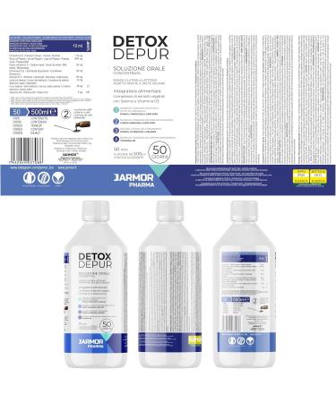 Detox Depur Syrup 500ml | Liver & Intestine Support | Vegan & Gluten-Free | J.ArMOR Pharma - Buy Online on GoSupps.com
