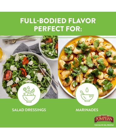 Pompeian Robust Extra Virgin Olive Oil 101 Fl Oz - First Cold Pressed, Full-Bodied Flavor - Ideal for Salad Dressings & Marinades - Buy Online on GoSupps.com
