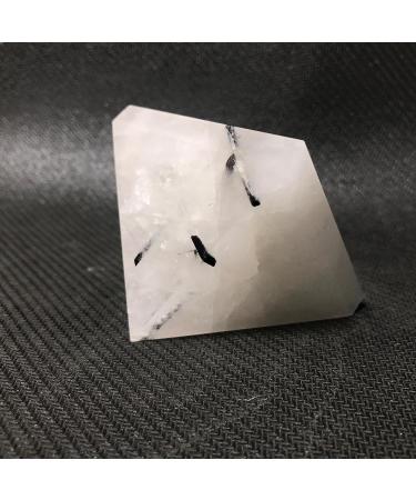 About 50mm Natural Black Tourmaline Crystal Gemstone Pyramid Reiki Crystal Stone for Home Decor Home Goods - Buy Online on GoSupps.com
