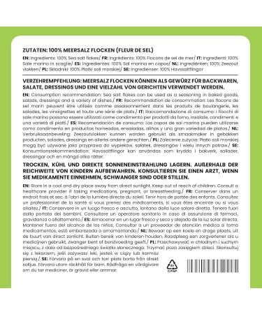  Alpi Nature Fleur de Sel Flakes 400 g by Alpi Nature Sea Salt Crystals 0.5-2 mm from South Africa for Gourmet Cuisine - Buy Online on GoSupps.com