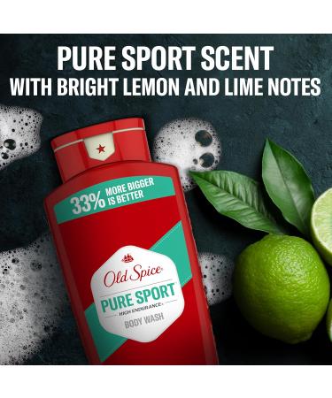 Old Spice Refreshing Body Wash for Men High Endurance 3X Defense 24/7 Shower Fresh with Long Lasting Scent Pure Sport Scent 24 oz (Pack of 2) - Buy Online on GoSupps.com