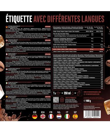 Wheypresso Protein Coffee - Poudre de prot ine avec concentr de whey & isolat - Avec du vrai caf & de la caf ine - Boisson cr meuse haute prot ine - (908 g Caf Dark) - Buy Online on GoSupps.com
