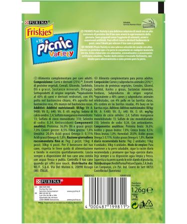 Purina Friskies Picnic Variety Snack for Dogs Beef Chicken and Lamb 8 x 126g Boxes - Buy Online on GoSupps.com
