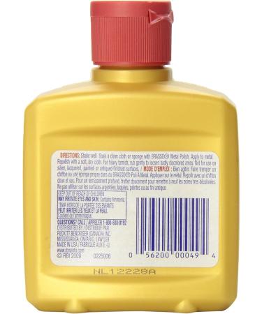 Brasso Metal Polish Cleans and Polishes - Brass Bronze Copper Stainless Steel 142 ml - Buy Online on GoSupps.com