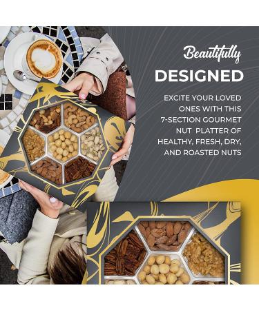 Assorted Nut Tray - Gourmet Nuts for Gift Baskets | Christmas, Birthday, Get Well Soon, Anniversary Gift | Holiday Snack Mix Food Box for Sympathy Gift Basket - Buy Online on GoSupps.com