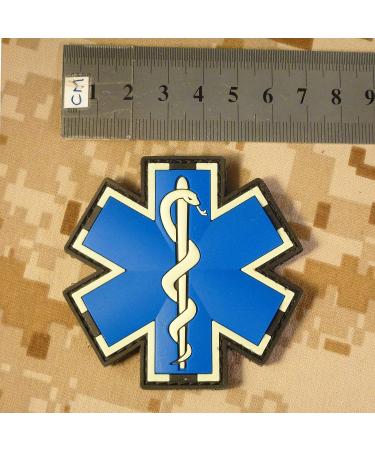 Glow-in-the-Dark EMS EMT Medic Paramedic Morale Patch | Tactical PVC 3D Fastener - Buy Online on GoSupps.com