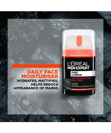 L'Oreal Paris Men Expert Pure Carbon Anti-Imperfection Daily Care Face Cream 50ml - Buy Online on GoSupps.com