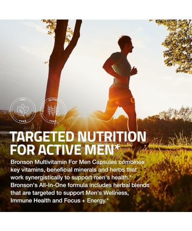 Bronson Multivitamin for Men All-in-One Daily Coverage Formula Key Vitamins, Minerals & Herbs to Support Men's Health, 120 Capsules 120 Count (Pack of 1) - Buy Online on GoSupps.com