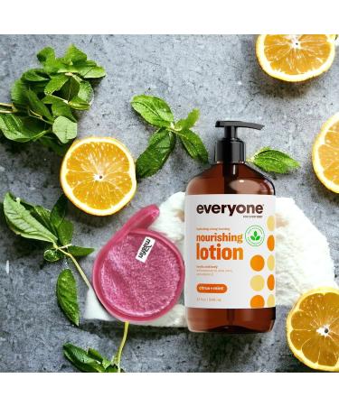 Buy Citrus Hydrating Body Lotion 32 Oz - Organic Citrus Mint Essential Oils Aloe Vera & Vitamin E | Gentle Cleansing Cloths | Pack of 4 - International Shipping Available - Buy Online on GoSupps.com