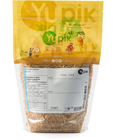 Yupik Organic Wheat 1 kg Non-GMO Vegan Kosher Raw Whole Grains Salt-Free Oil-Free Source of Fiber Sprouts Easily Ideal for Baking & Cooking 1 kg (Pack of 1) - Buy Online on GoSupps.com