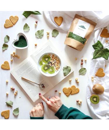 Carefood - Organic Spirulina Powder - 100% Organic Superfood Suitable for Vegans - Natural Super Food with High Nutrient Content and Satietogenic Effect - 200g - Buy Online on GoSupps.com