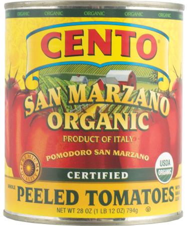 Cento San Marzano Organic Peeled Tomatoes 1.75 Pound (Pack of 6)