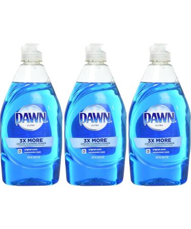 Dawn Dish Soap Ultra Dishwashing Liquid Original 14.6 Ounce (Pack of 3) 14.6 Oz (Pack of 3) - Buy Online on GoSupps.com