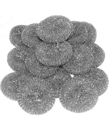 Witap 20-Piece Jumbo Scourer Set - 10 cm Round Steel Sponges for Effective Pan Cleaning - International Shipping Available - Buy Online on GoSupps.com