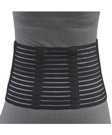 OTC Lumbosacral Support, 7-inch Lower Back, Lightweight Compression, Elastic, Black, Medium Medium Black