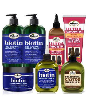 Difeel Biotin Ultra Growth Beauty Bomb 7-Piece Set for Hair Growth - Enhance and Strengthen Your Hair Naturally - Buy Online on GoSupps.com