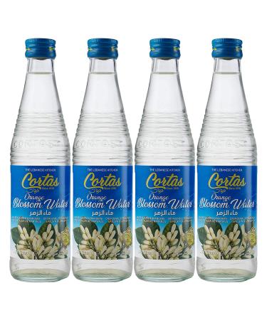 Cortas - Orange Blossom Water, 10 Fl Oz (Pack of 4)