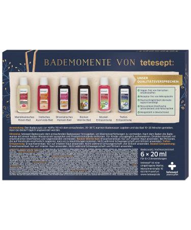 Tetesept Bathroom Gift Set - 6 Pack Bath Additives with Eucalyptus Oil | Aromatherapy Foam Bath & Essential Oils for Relaxation - Buy Online on GoSupps.com