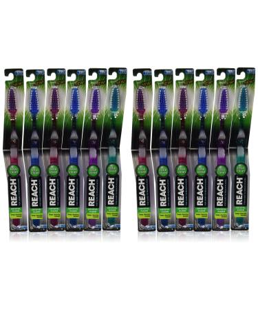 Reach Toothbrush  Firm  Full Head 12 (Colors May Vary)