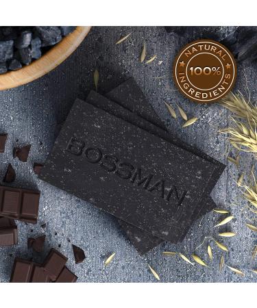 Bossman Men's Bar Soap 3 Pack - Lavender and Patchouli Scented - Buy Online on GoSupps.com