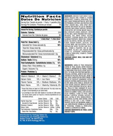 Kellogg's Pop Tarts Chocolate Chip 384 - Delicious Chocolate Chip Flavor - Buy Online on GoSupps.com