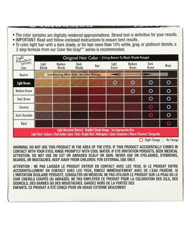 Light Mountain Natural Hair Color & Conditioner - Light Brown 4 oz (113g) - Buy Online on GoSupps.com